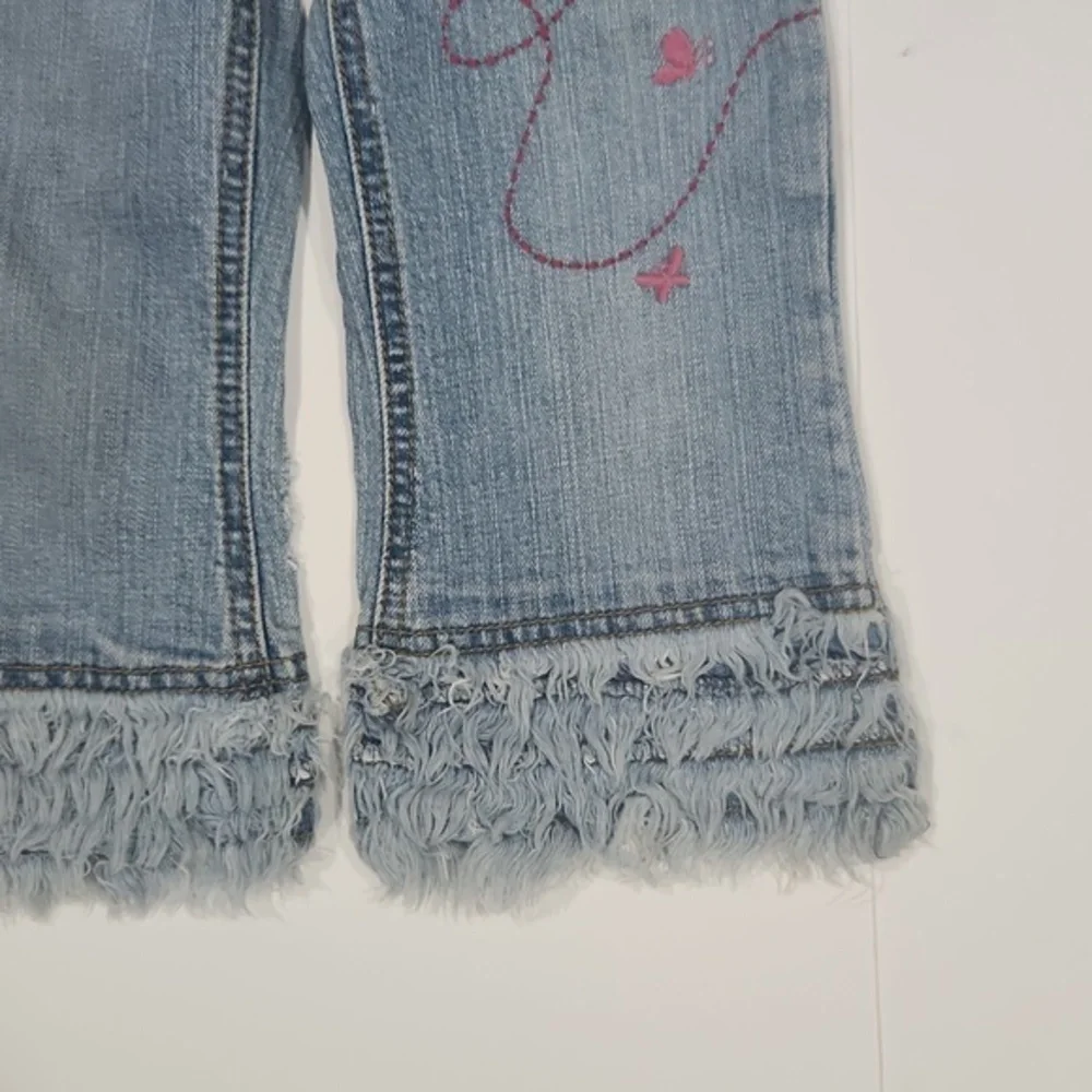 Toddlers Jeans with Cheeta and‎ Rhinestone Accents Size 2T